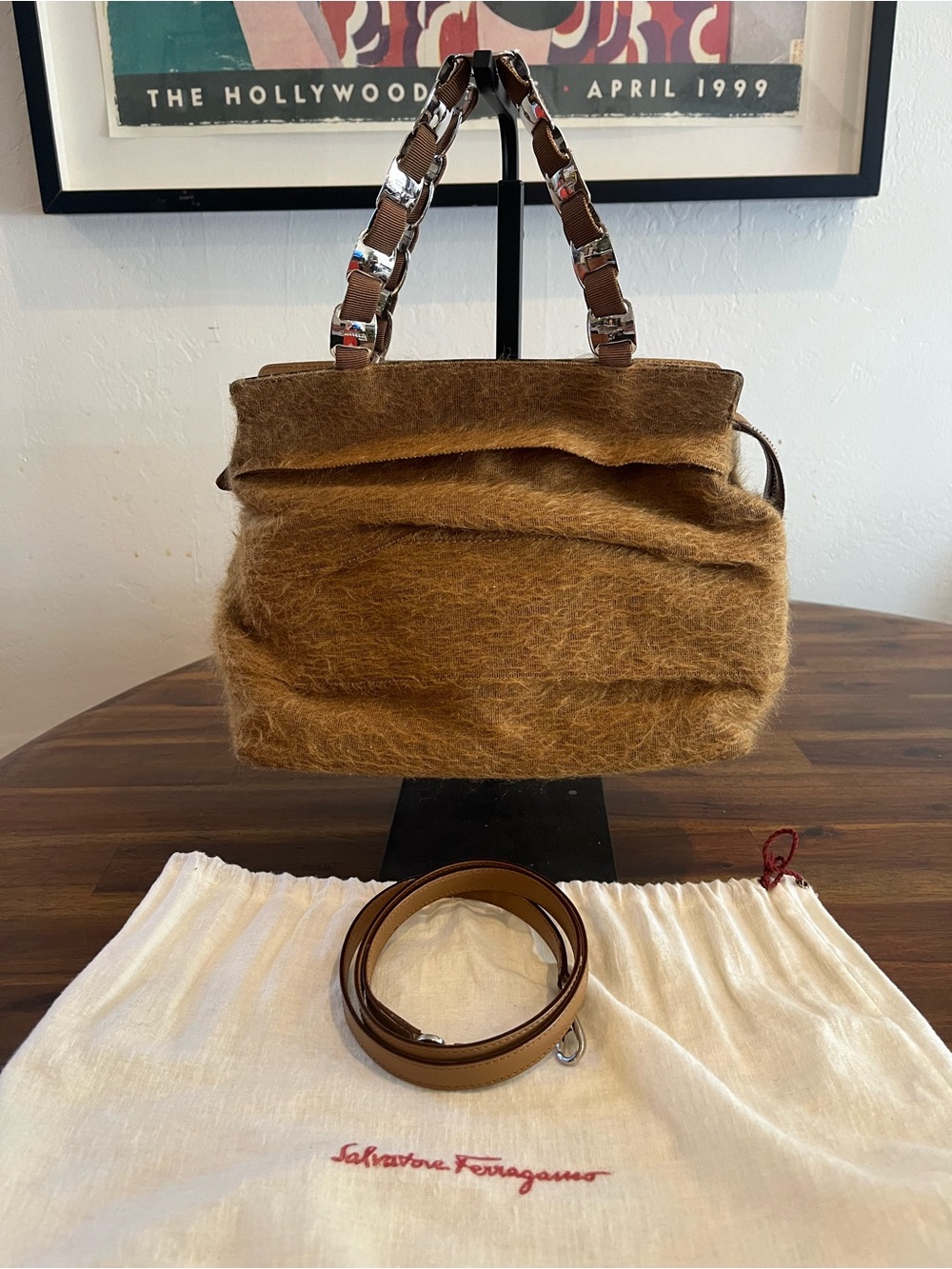 Salvatore Ferragamo Wool Bag with Strap
